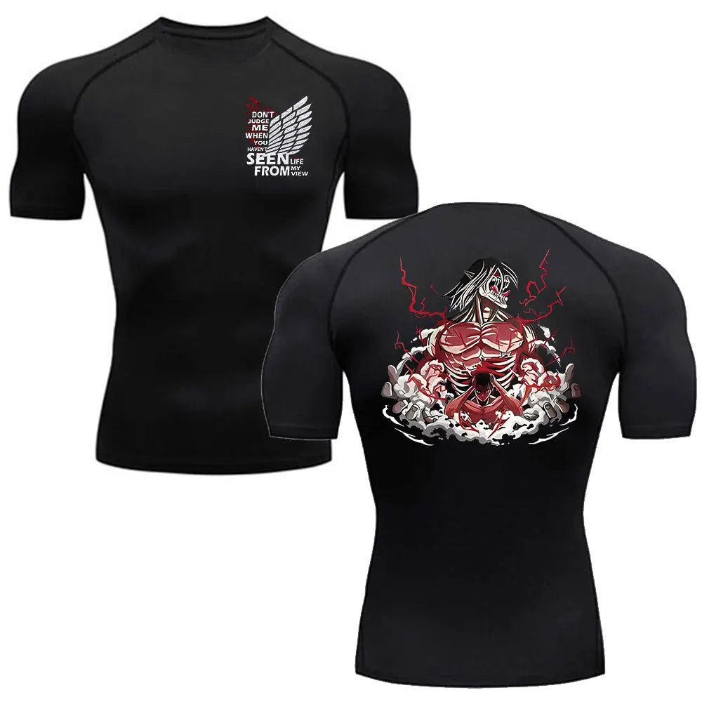 Attack on titan Compression Shirts Men